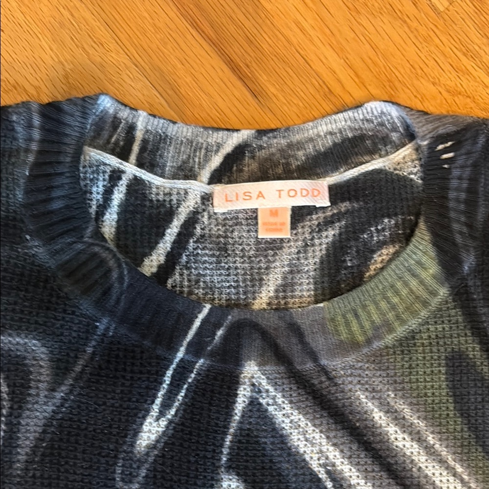 Lisa Todd Charcoal and Ash cotton Sweater